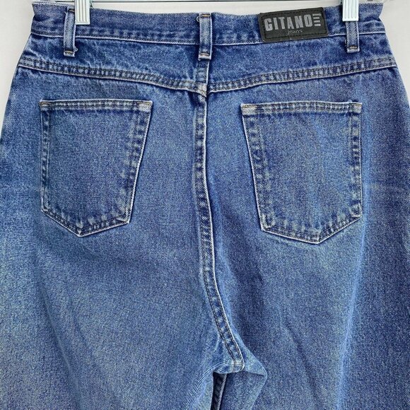 Gitano Women’s Mom Jeans 32 X 31 High Waisted Tapered Leg Blue Denim Vtg 90's - Picture 10 of 12